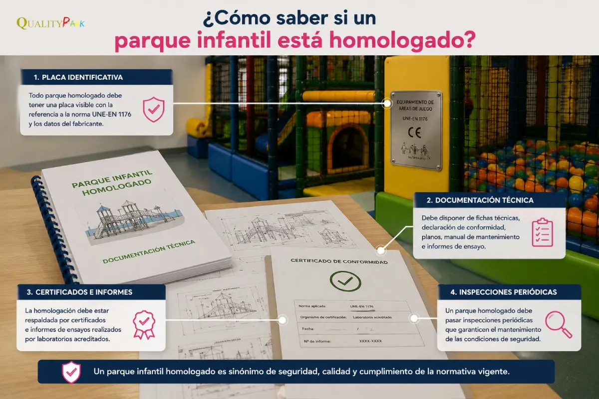 Guía para homologar un parque infantil